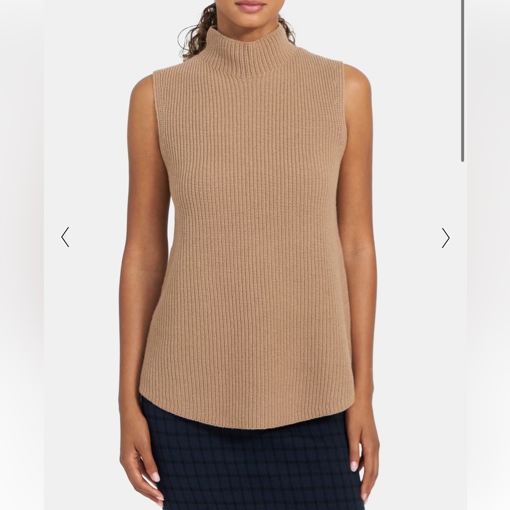 Theory Sleeveless Shell 100% cashmere Sweater